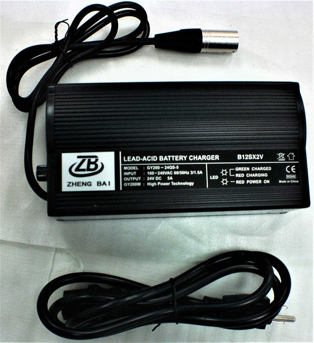 Daymak Battery & Motor Charger 24V-5.0Ah LAB - 3 prong XLR Plug