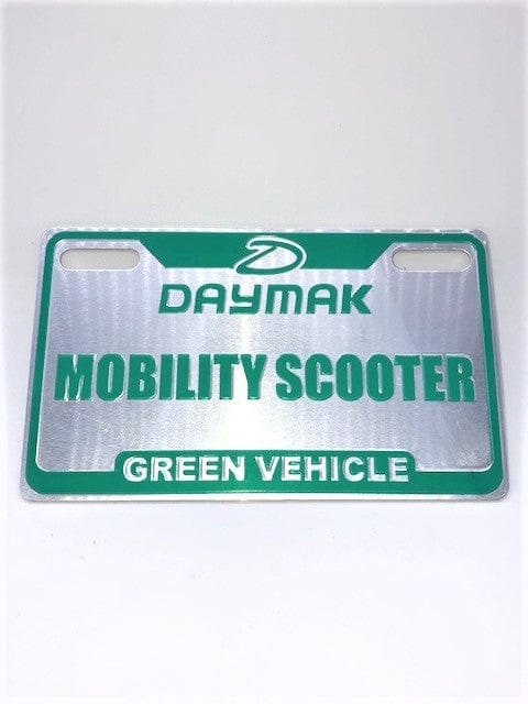 Daymak Exterior & Custom Mobility Plate (small) - Metal