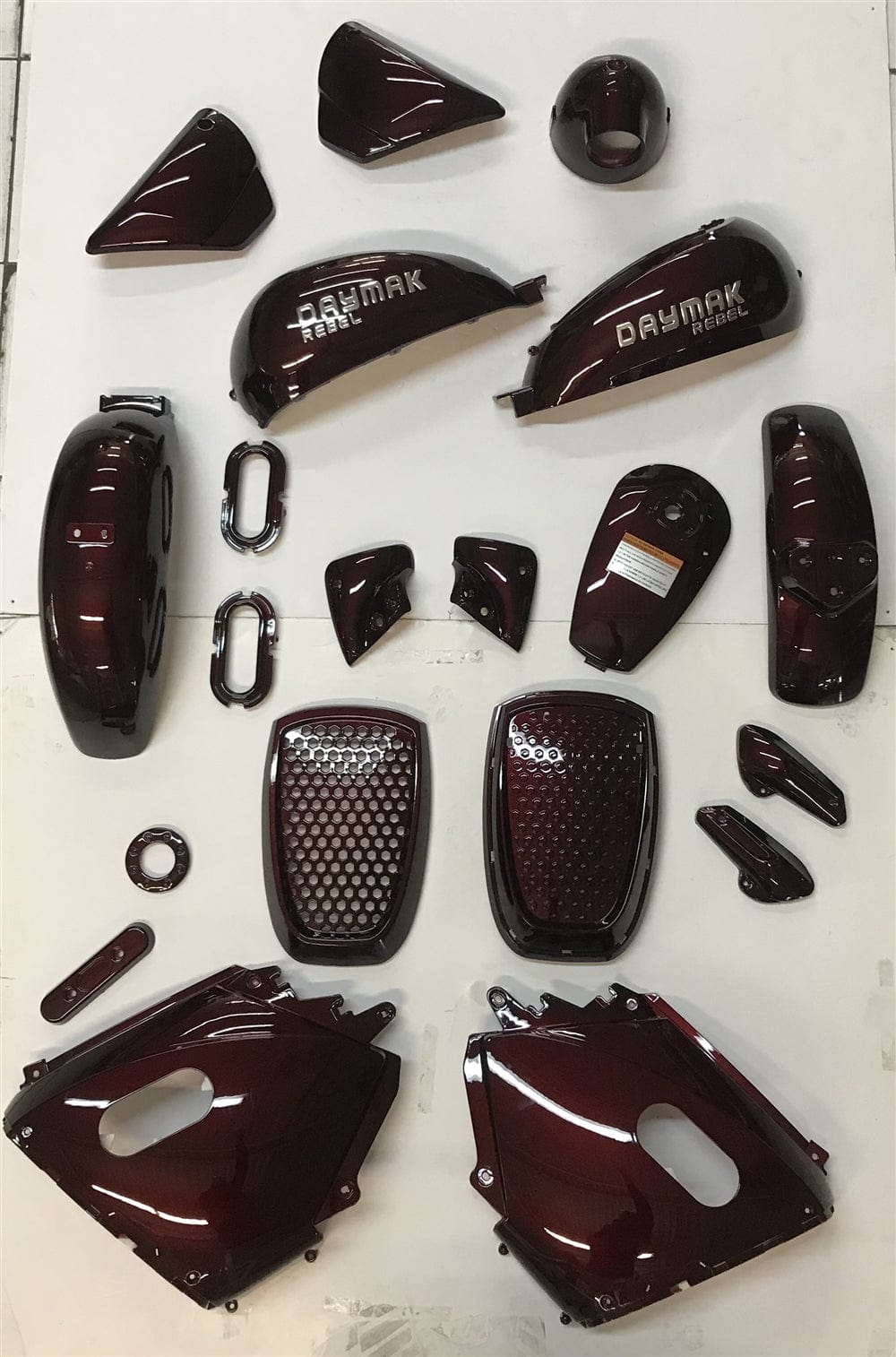 Daymak Fairings Rebel Complete Body Kit - Burgundy