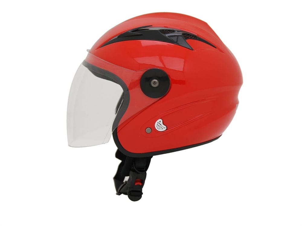 Daymak Helmets MAX 200 - Half face helmet - Solid Red (M)