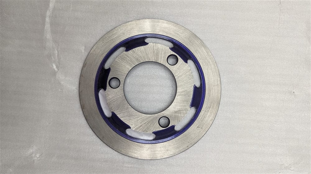 Daymak Mechanical Brake disc 3 hole w/ offset 58mmID - 160mmOD - Purple Trim