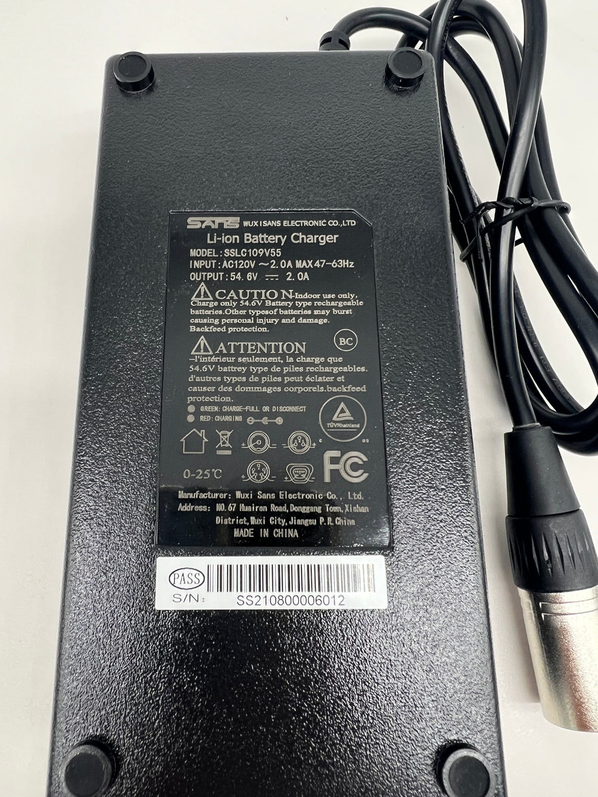 Emmo Parts 48v Emmo Lithium Charger - Male Prong