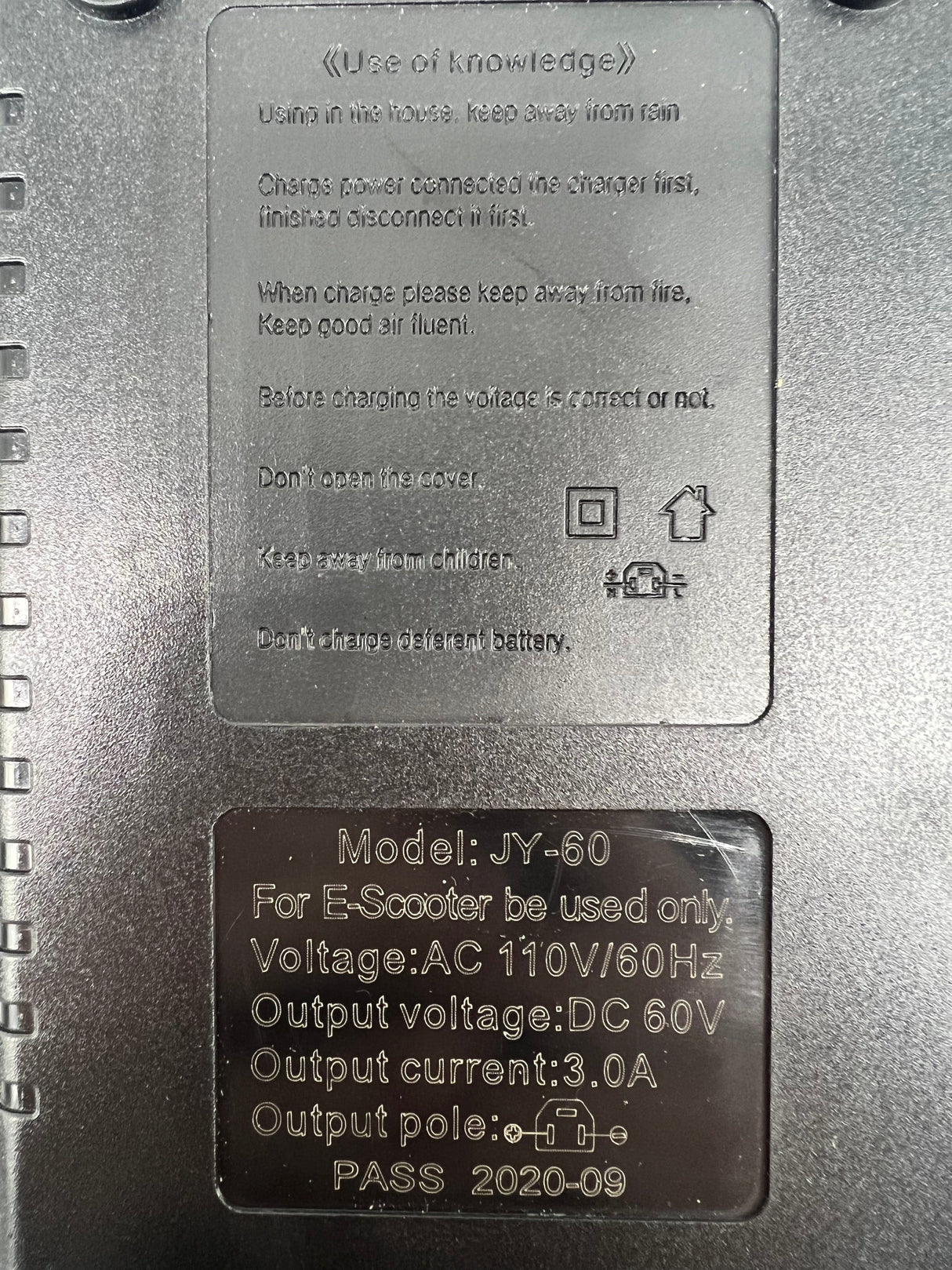 Emmo Parts 60v Lithium Charger