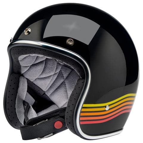 Beachman Accessory Gloss Black Spectrum / XS Biltwell Bonanza Helmet
