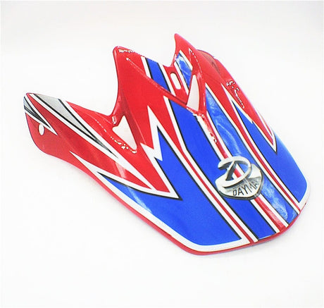 Daymak Accessory Top Visor for Dirt Bike Helmet (Red/Blue)