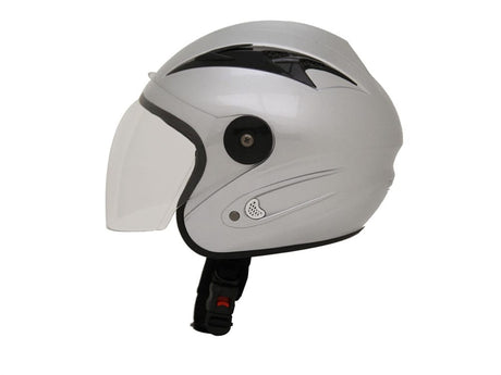 Daymak Helmets MAX 200 - Half face helmet - Solid Silver (L)