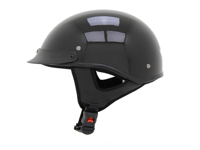 Daymak Helmets MAX HALF - Half face helmet - Solid Black (XL)