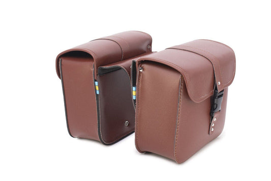 Emmo Accessory Brown Emmo Universal Leather Saddle Bags