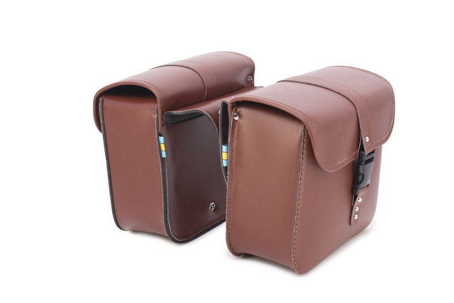 Emmo Accessory Brown Emmo Universal Leather Saddle Bags