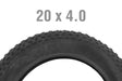 Emmo Wheels & Tires 20x4.0 Tubed Tire 20 x 4.0 BIKE TIRE