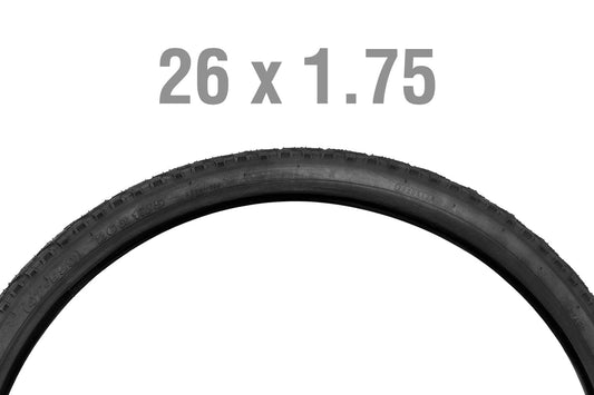 Emmo Wheels & Tires 26x1.75 Tubed Tire 26 x 1.75 BIKE TIRE